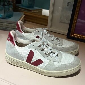 Burgundy/ white Veja  Sneakers